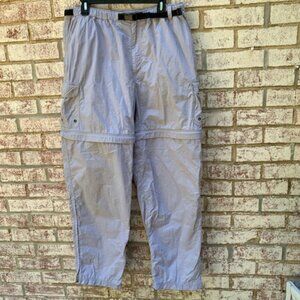 REI Gray Nylon Convertible Cargo Pants Men's Sz Large